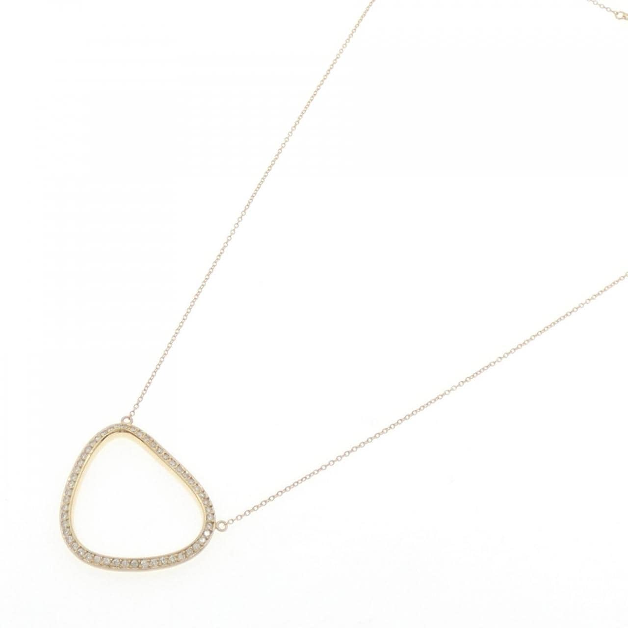 750YG Diamond Necklace 0.424CT