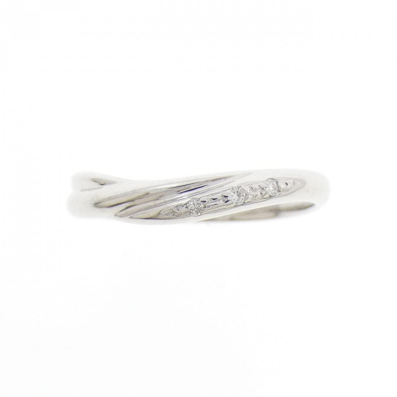 K14WG ダイヤモンド リング 0.02CT