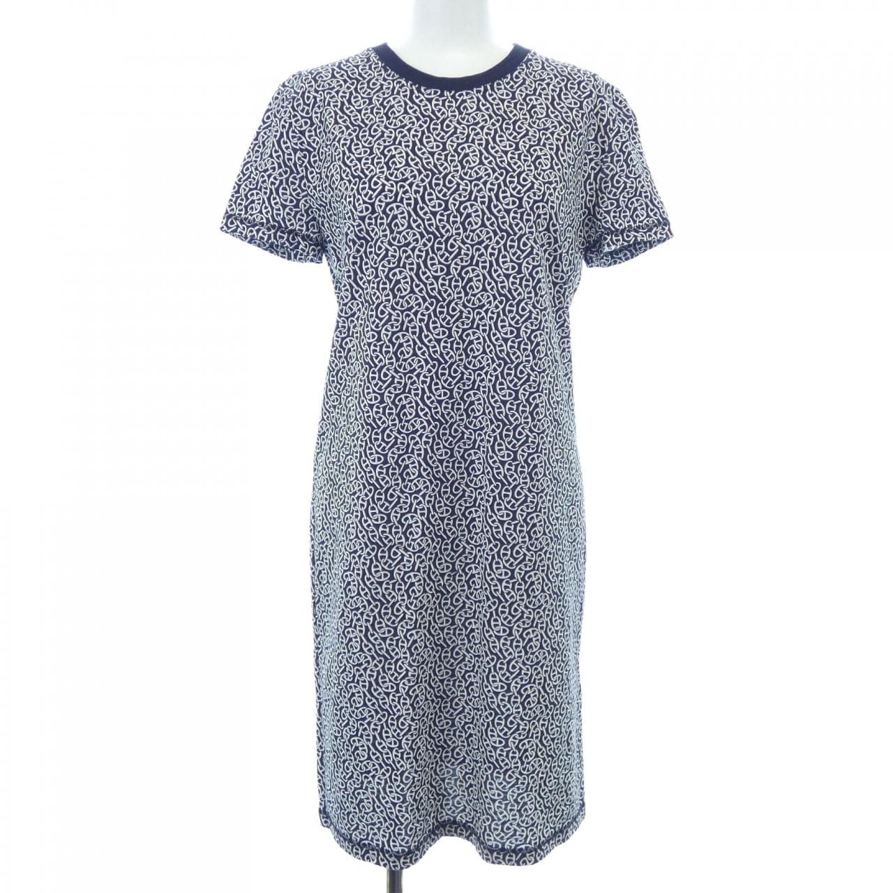 エルメス HERMES シェーヌダンクル CHAINE D'ANCRE ナウサ NAOUSSA 4E4521DB カットワンピース