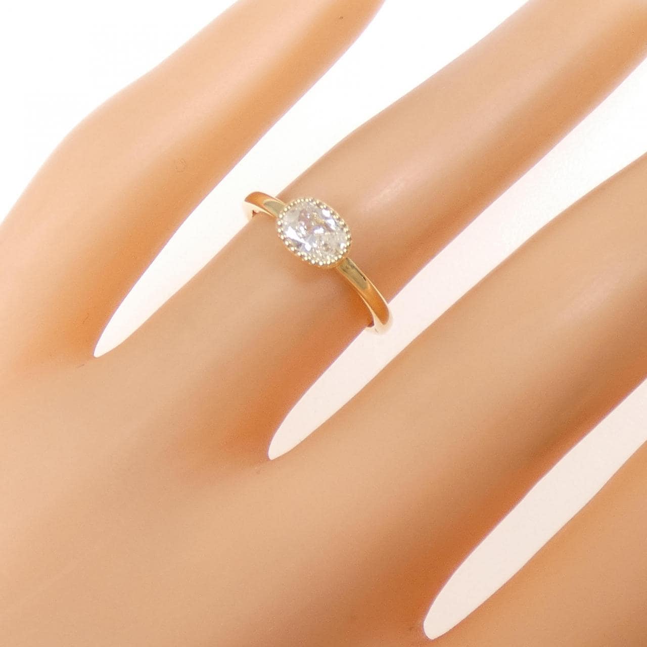 【新品】K18YG ダイヤモンド リング 0.45CT