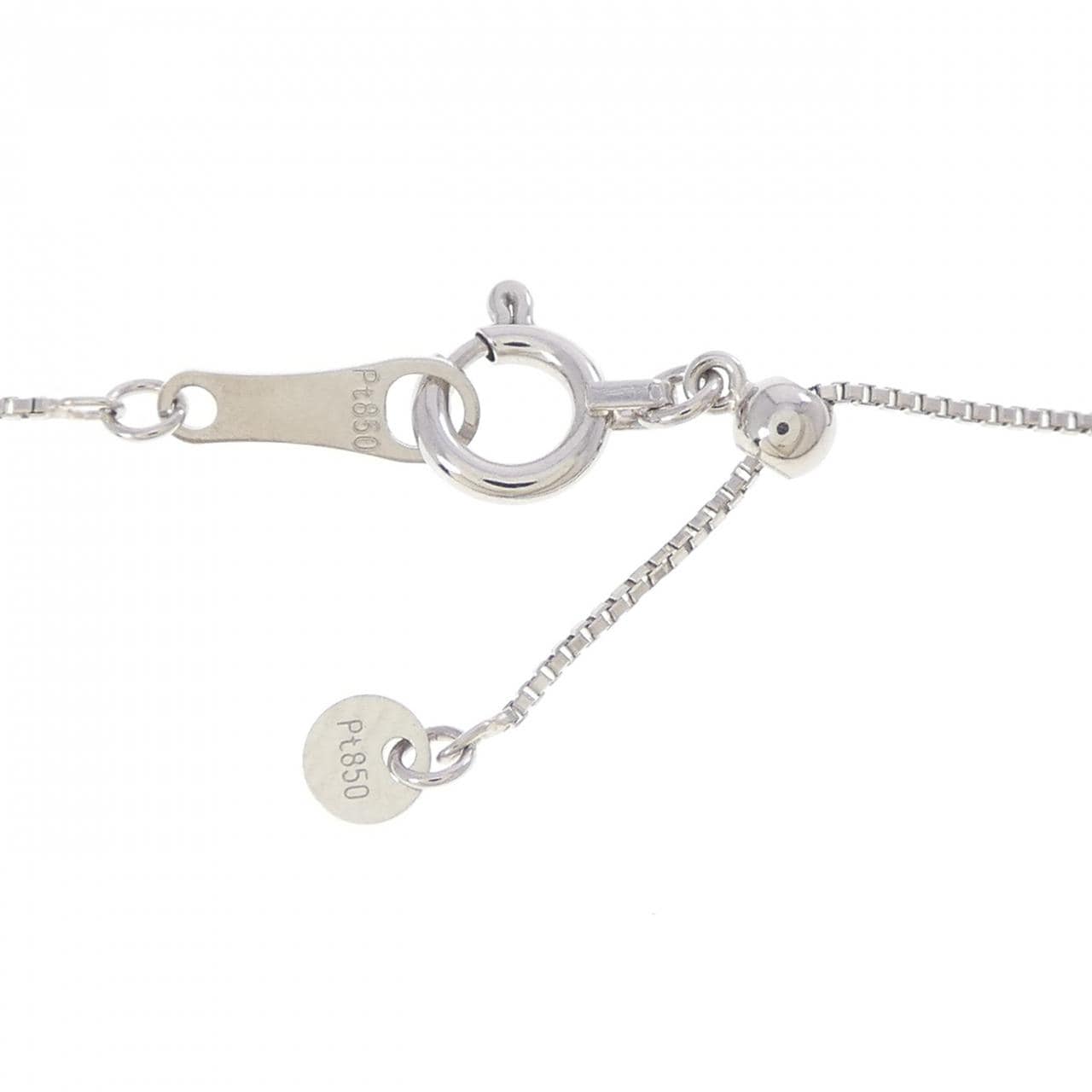 PT900/PT850 ダイヤモンド ネックレス 0.467CT F VVS2 VG