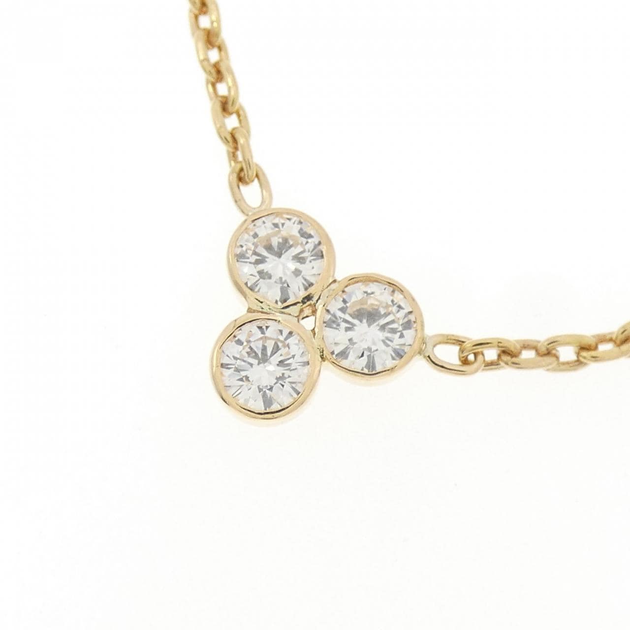K18YG ダイヤモンド ネックレス 1.18CT