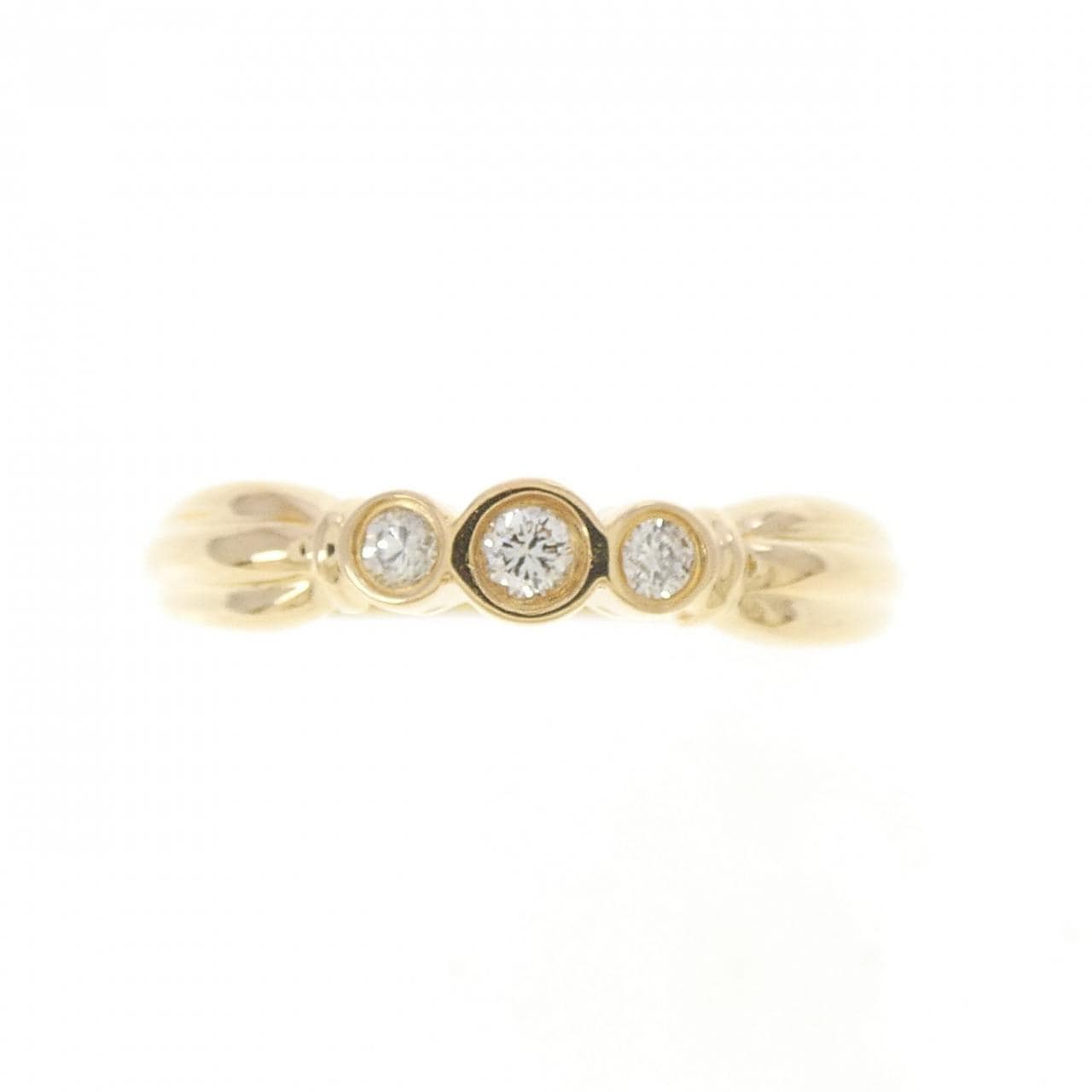 K18YG ダイヤモンド リング 0.07CT