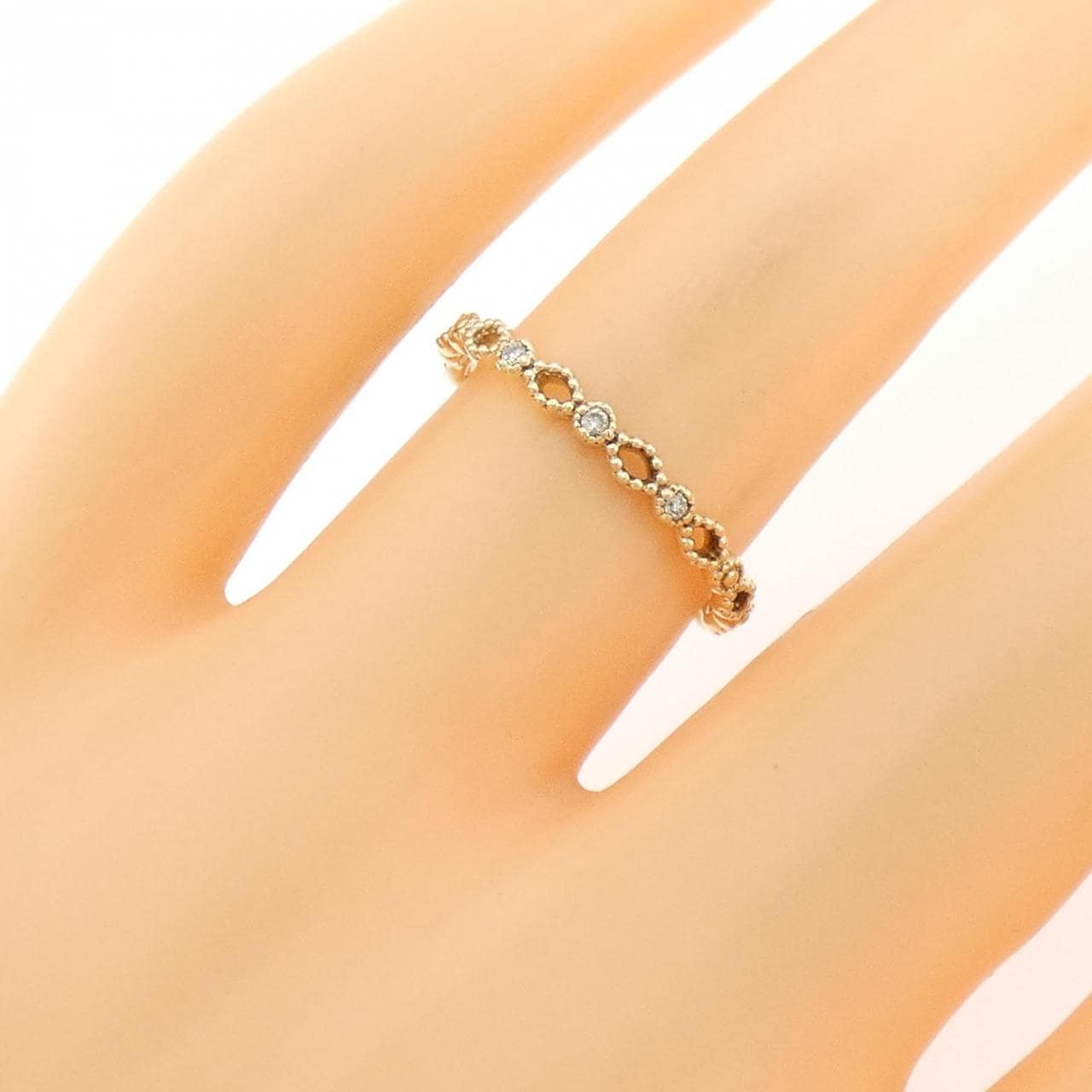K10YG ダイヤモンド リング 0.02CT