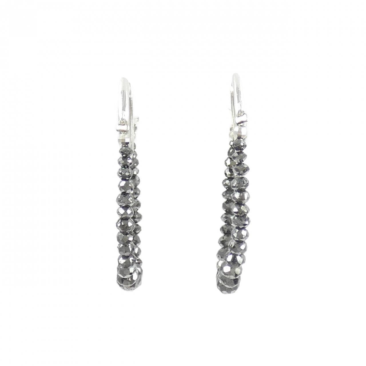 K14WG ダイヤモンド ピアス 3.5CT