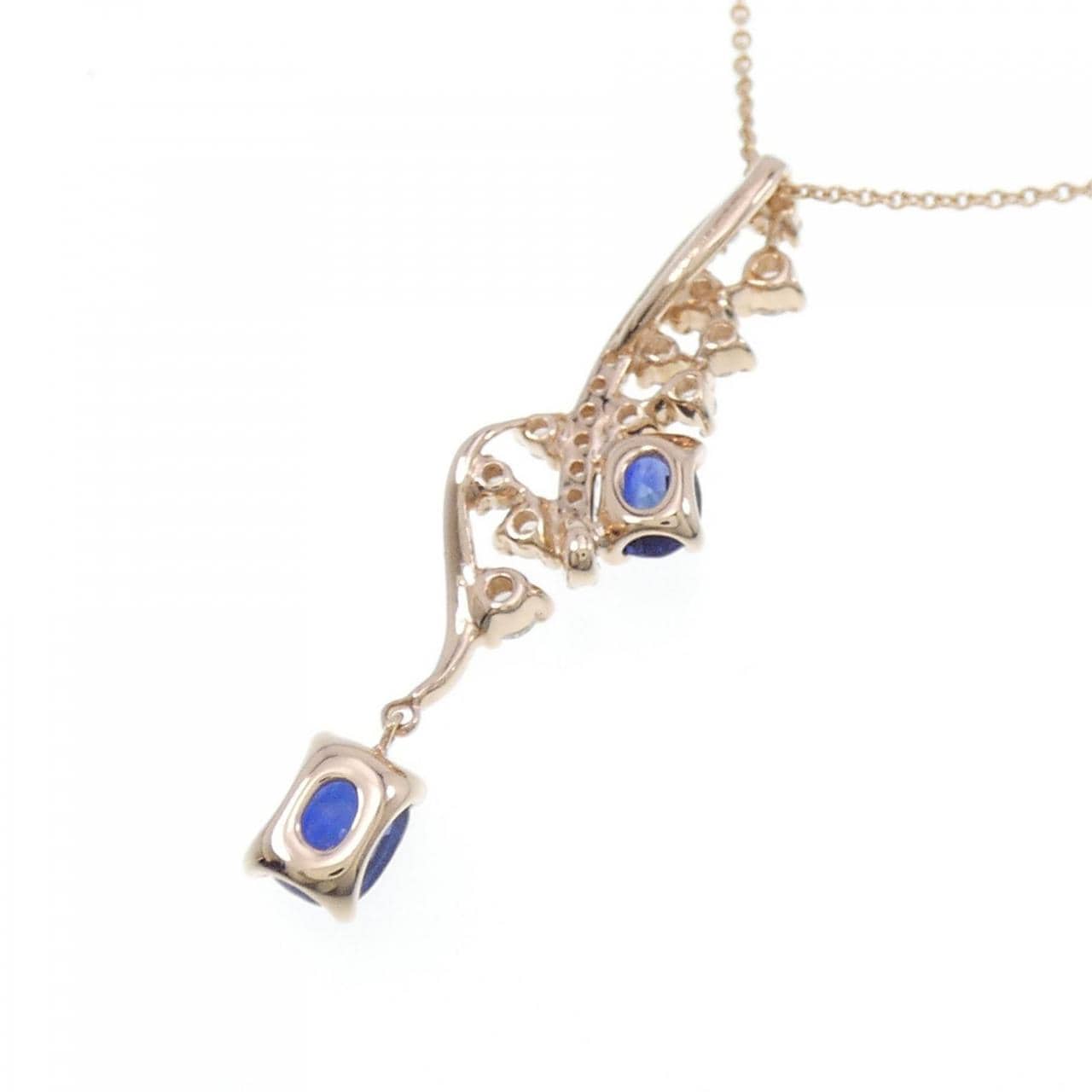 K18PG sapphire necklace 1.03CT