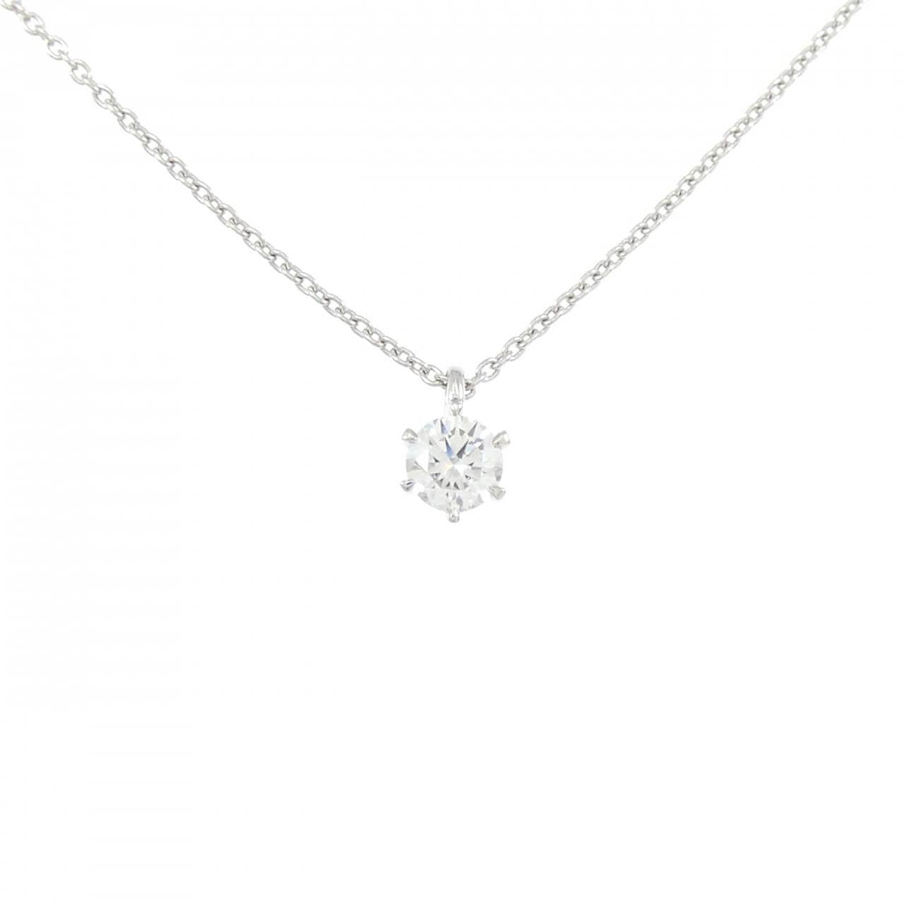 【リメイク】PT900/PT850 ダイヤモンド ネックレス 0.207CT F IF 3EXT H&C