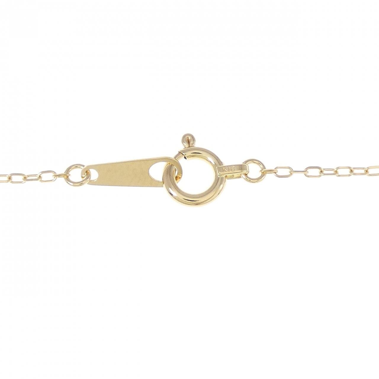 K18YG ホースシュー ダイヤモンド ネックレス 0.30CT