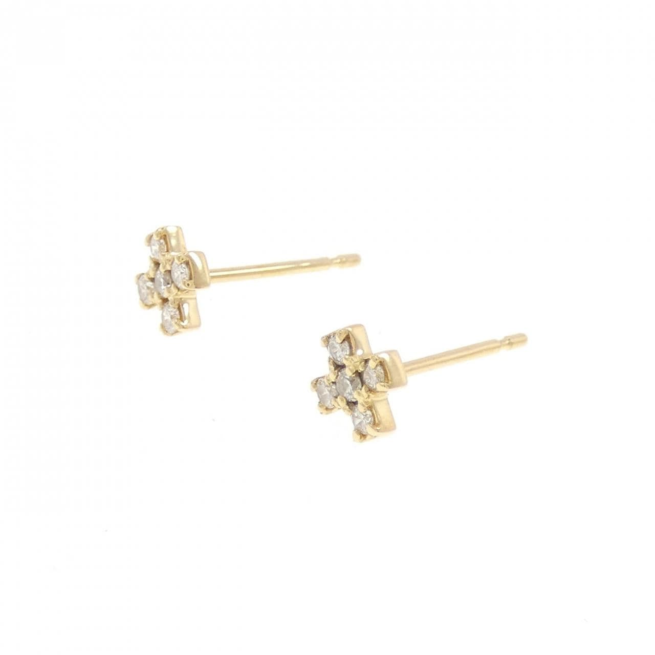 K18YG钻石耳环0.10CT
