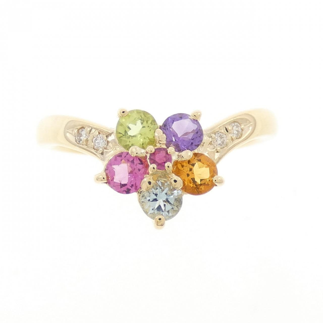 Tasaki colored stone ring