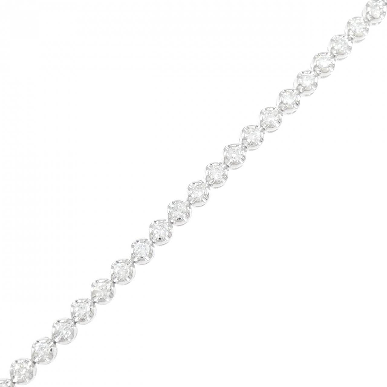 PT900/K14WG ダイヤモンド ブレスレット 2.01CT