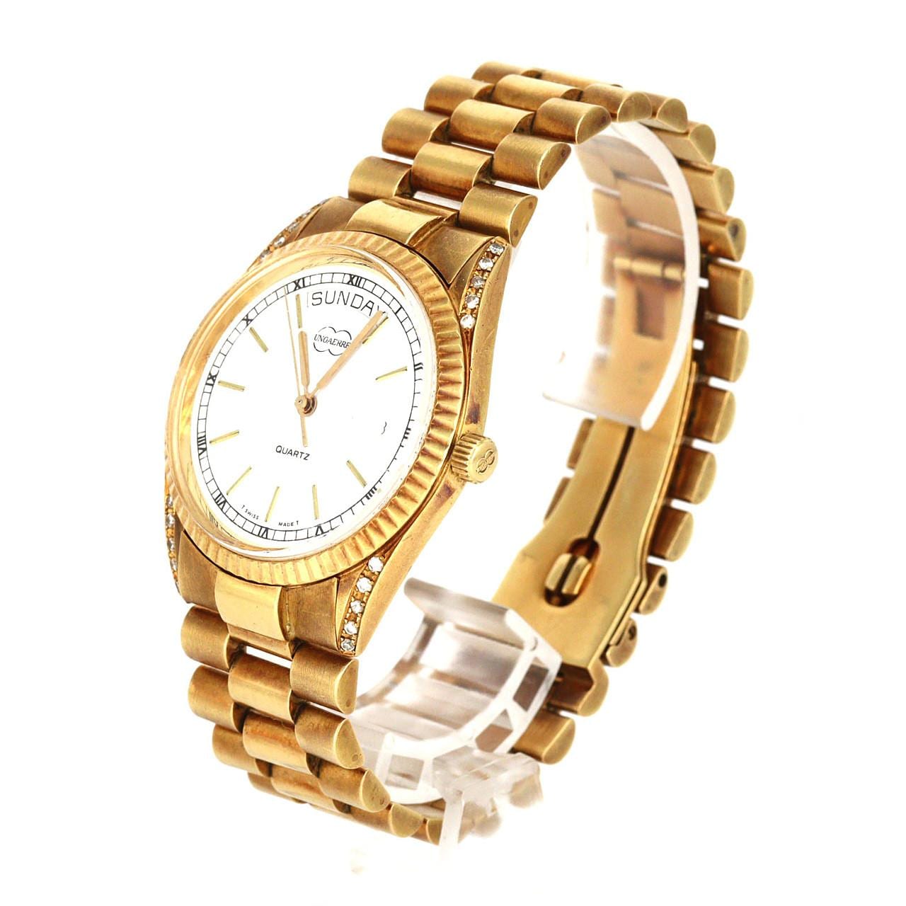 【ノーメンテナンス還元価格】ウノアエレ デイデイト YG 9240 YG クォーツ