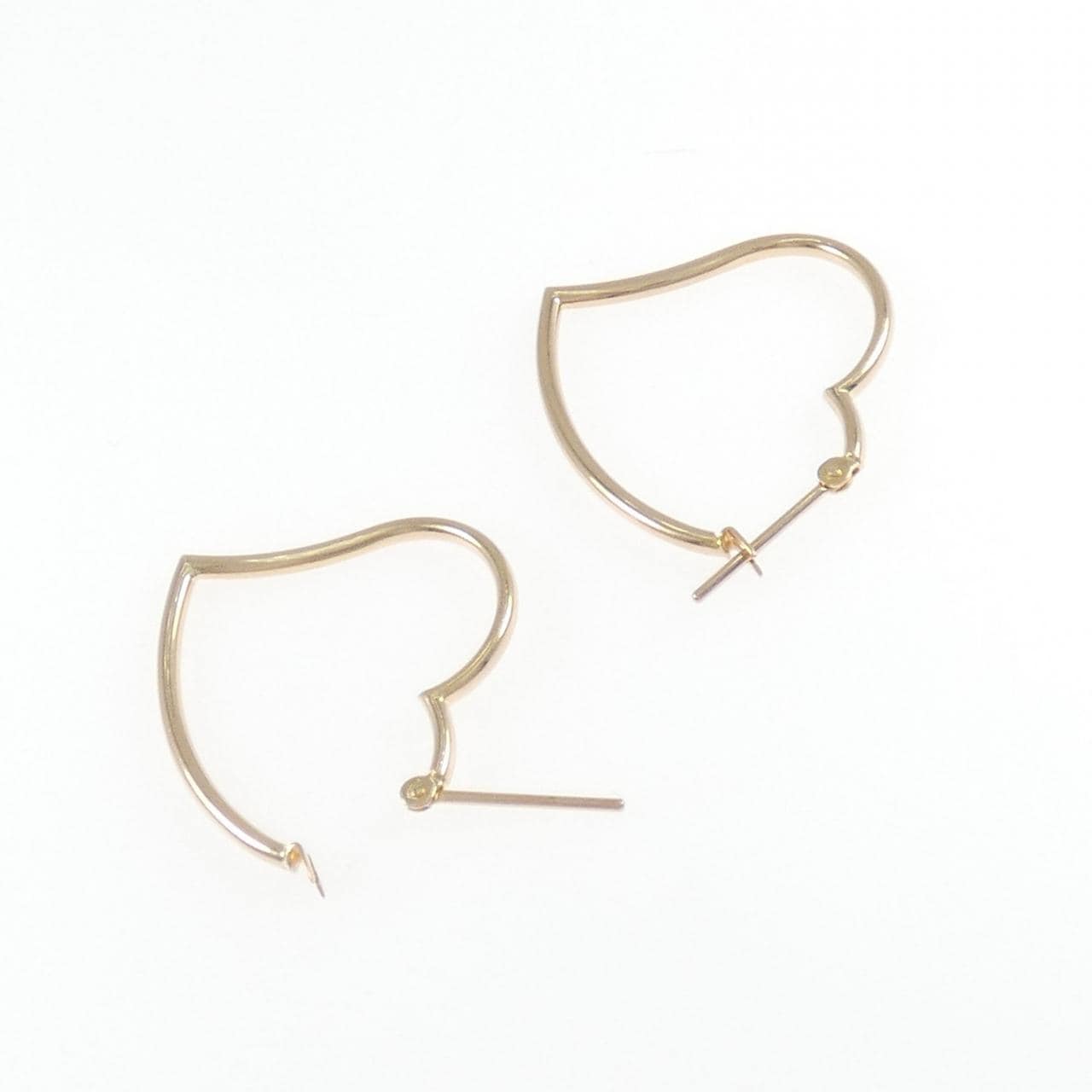 K18PG ハート ピアス