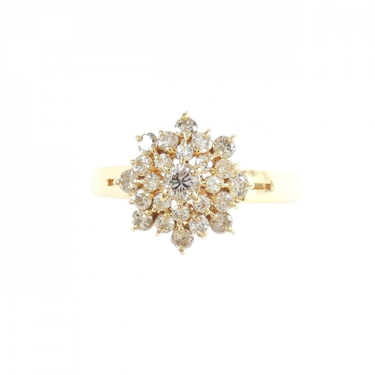 K18YG ダイヤモンド リング 0.423CT