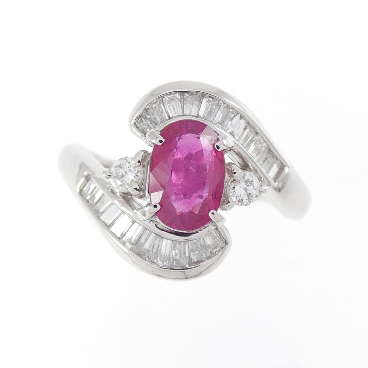 PT900 ルビー リング 1.11CT