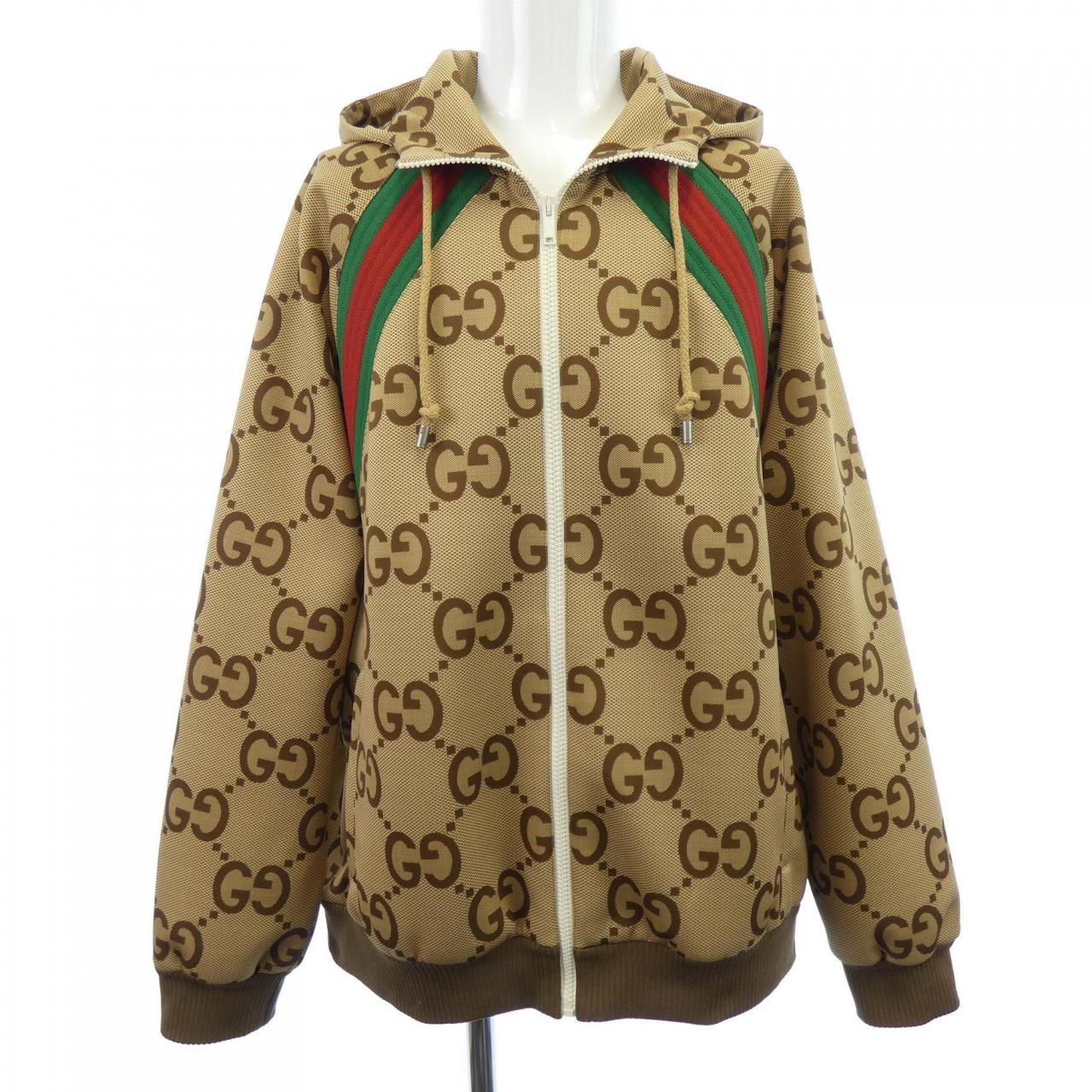 グッチ GUCCI ウェブ ストライプ付き ジャンボ GG ジップジャケット 713974 XJETI ブルゾン