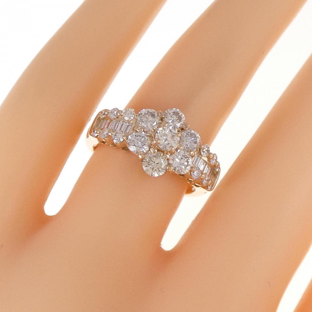 K18PG ダイヤモンド リング 1.50CT