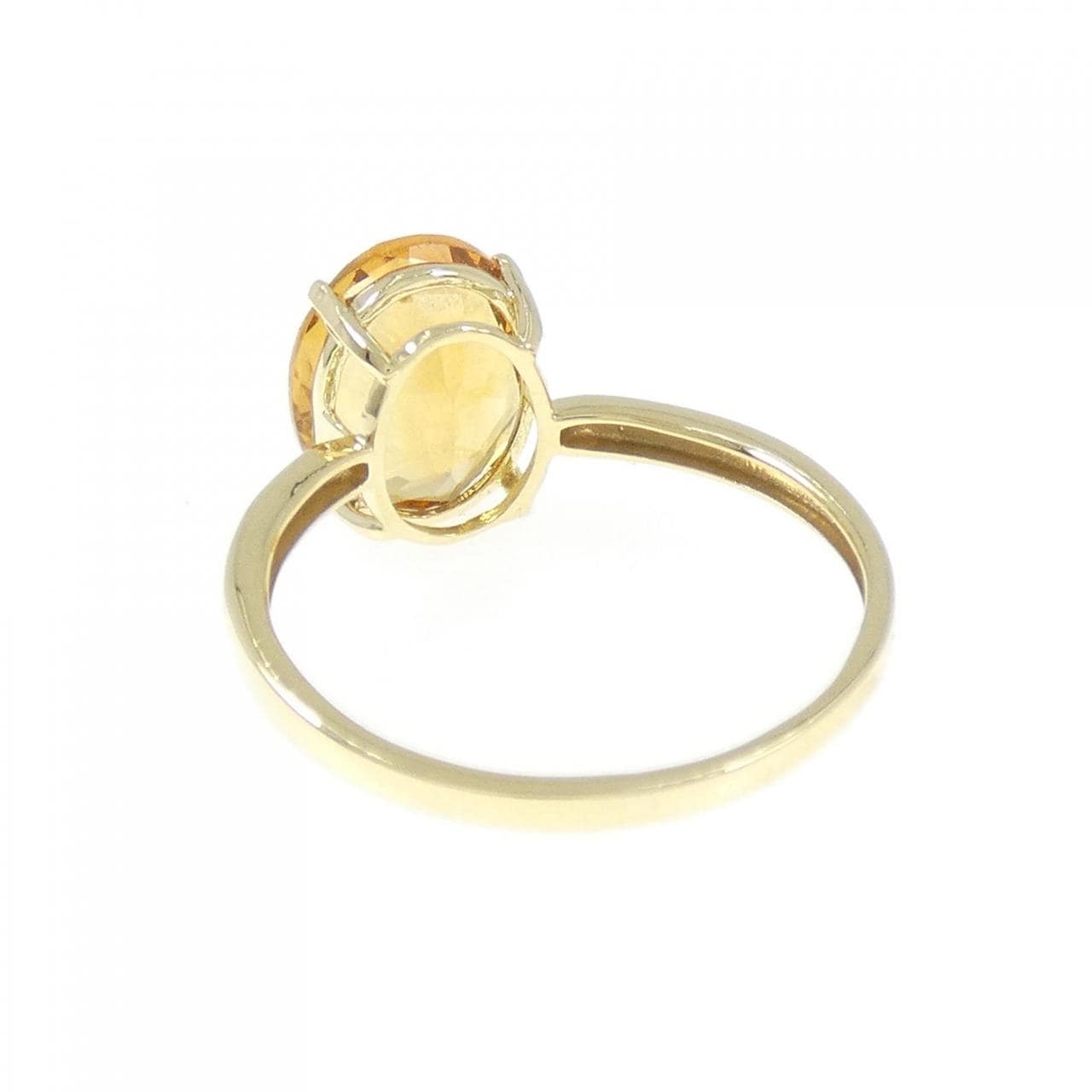 K18YG シトリン リング 2.00CT