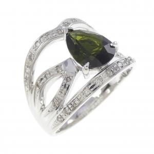 K18WG トルマリン リング 1.20CT