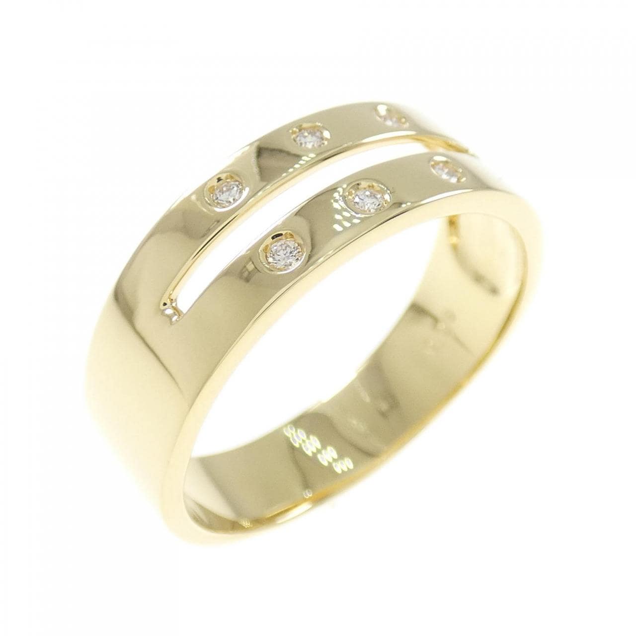 [BRAND NEW] K18YG Diamond ring 0.06CT