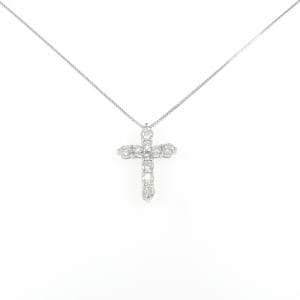 PT900/PT850 クロス ダイヤモンド ネックレス 1.00CT