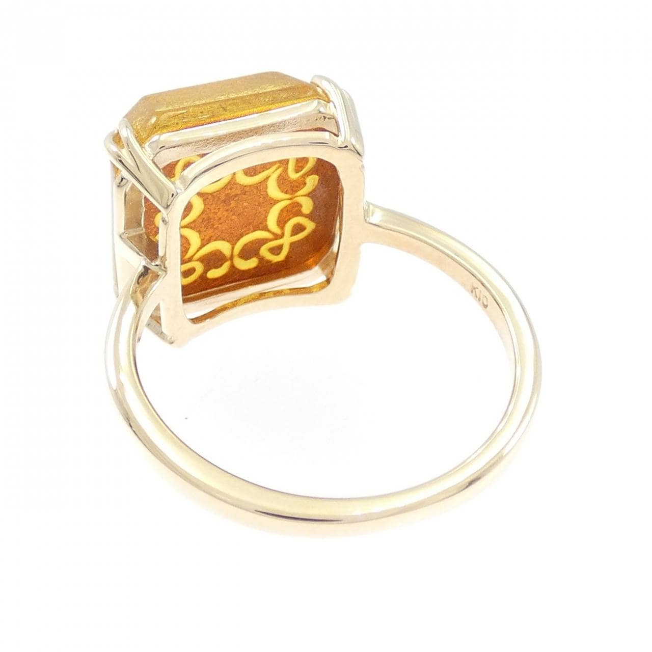 アガット コハク リング