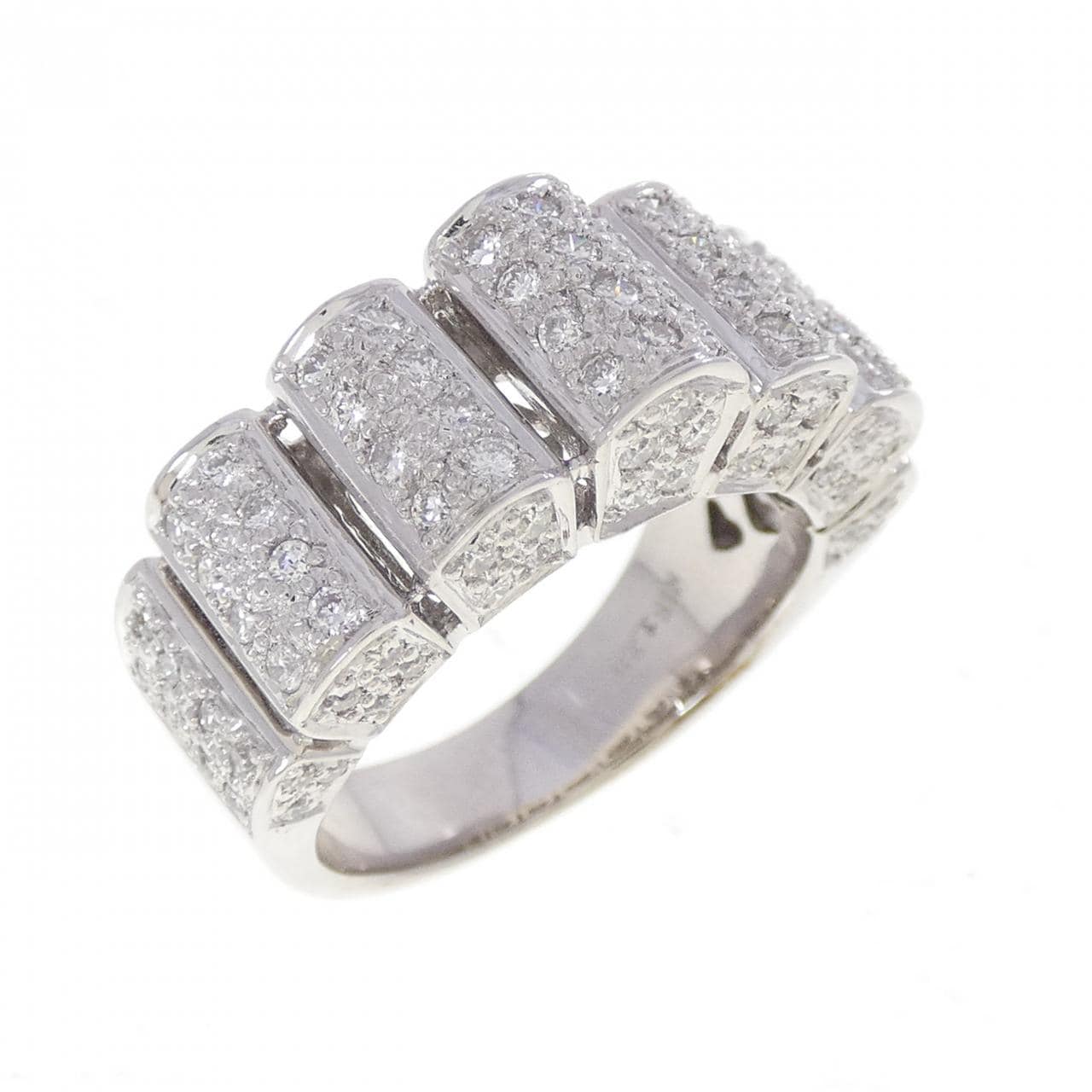 K18WG ダイヤモンド リング 1.00CT