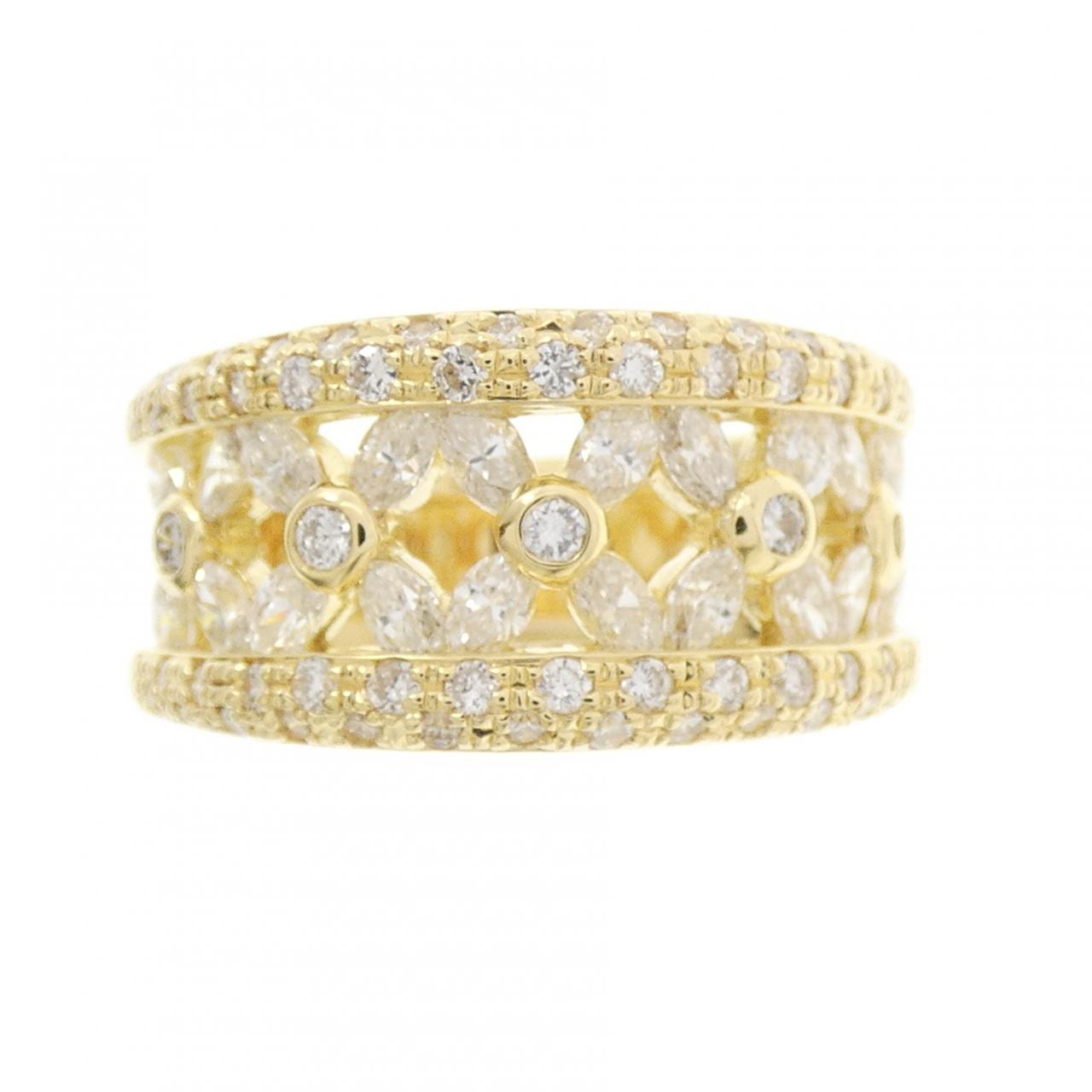 K18YG ダイヤモンド リング 1.33CT
