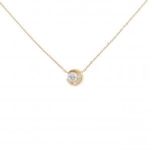 スタージュエリー ムーンセッティング ネックレス 0.17CT