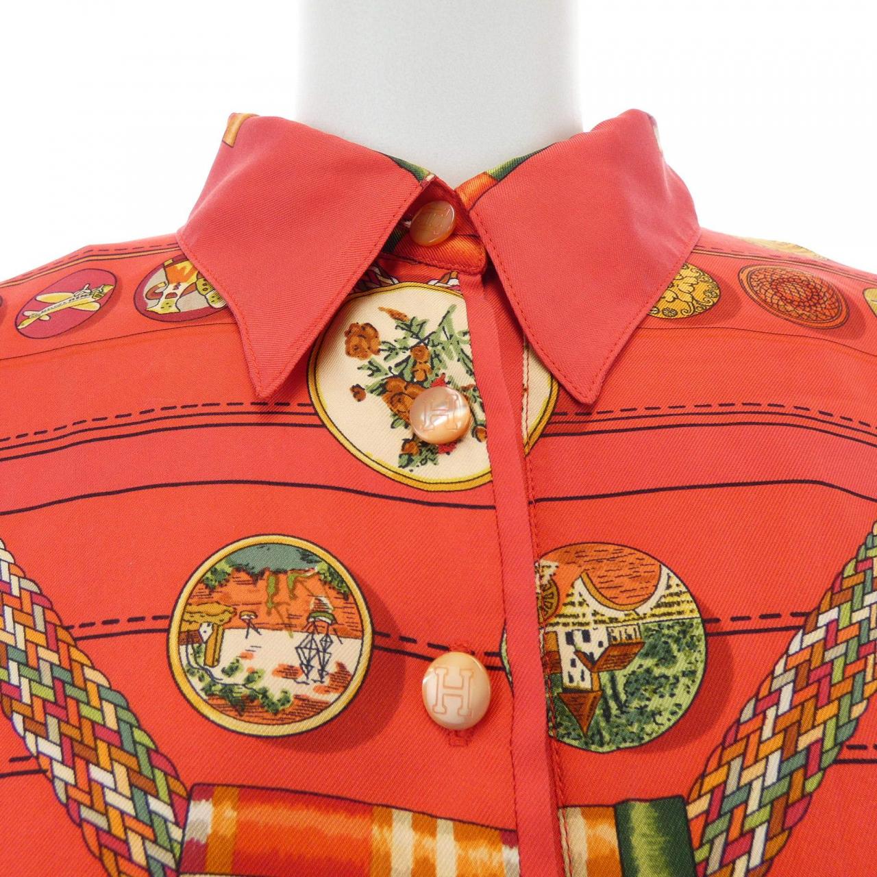 【ヴィンテージ】エルメス HERMES PETITE MAIN ツイルレーヌ. トップス