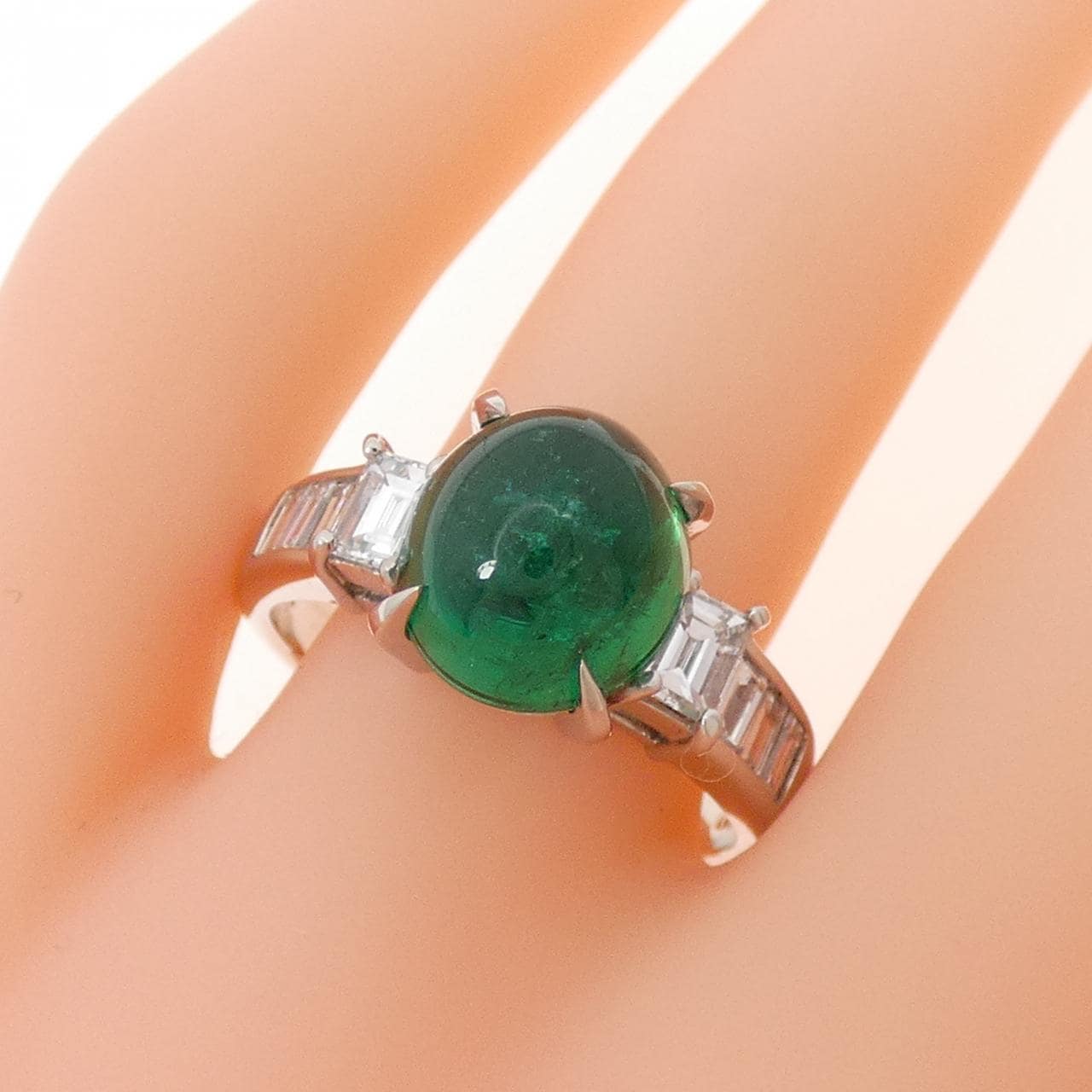 PT900 エメラルド リング 4.23CT