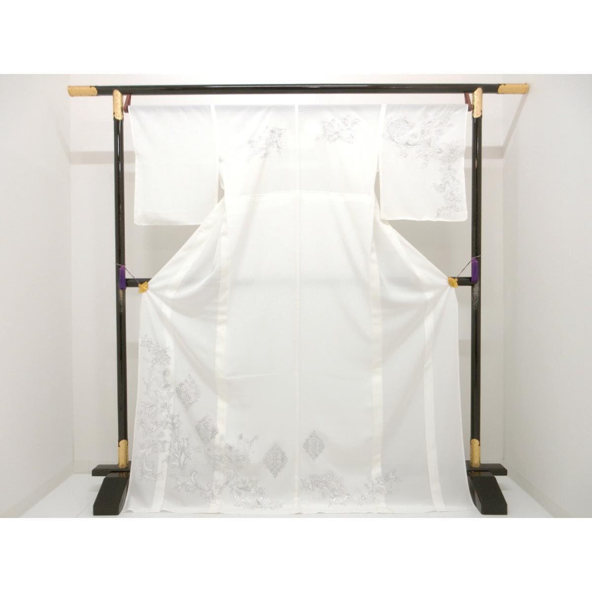 【未使用品】単衣　絽織訪問着　銀彩加工