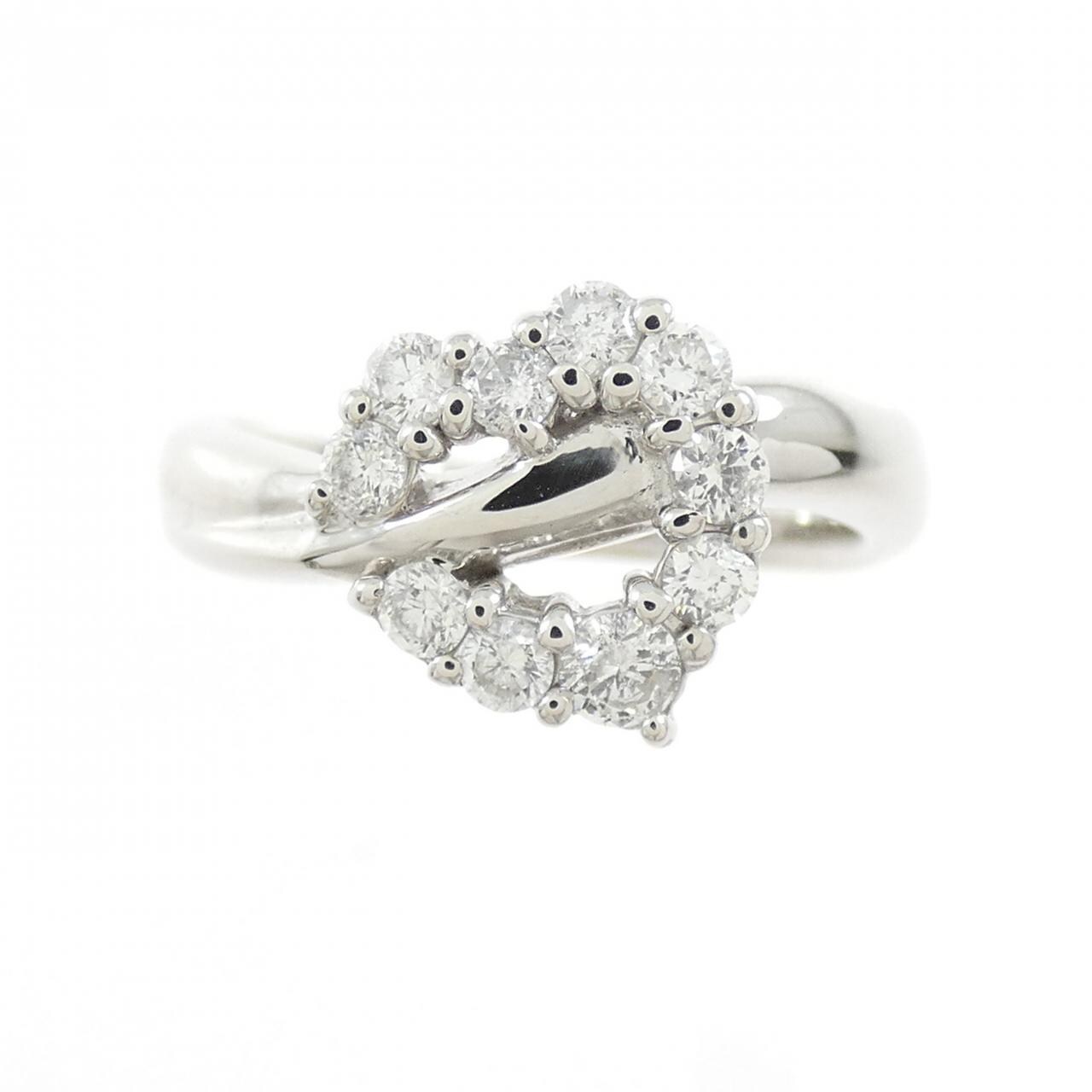PT900 ハート ダイヤモンド リング 0.30CT
