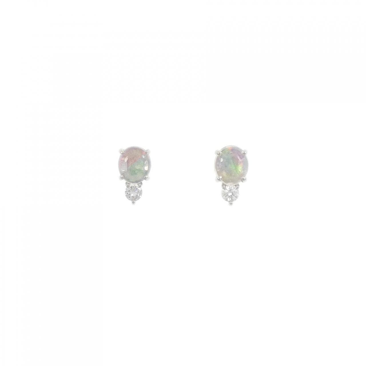 PT900 オパール ピアス 0.77CT