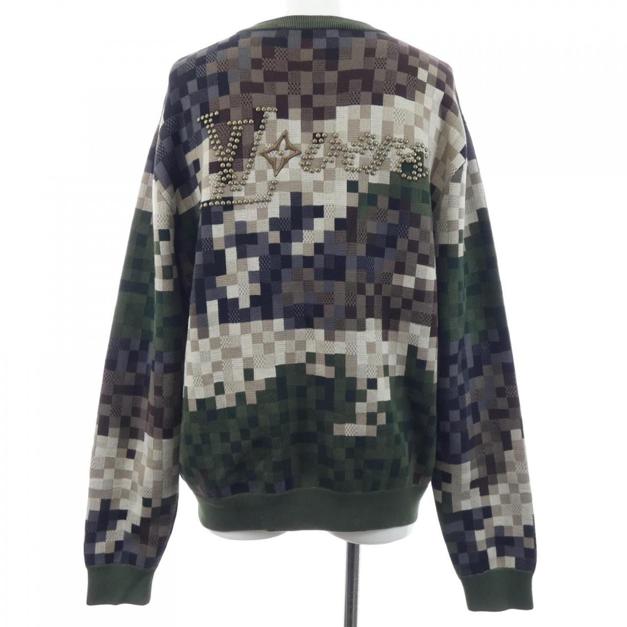 ルイヴィトン LOUIS VUITTON ダモフラージュコットンプルオーバー HQN72WAUR ニット