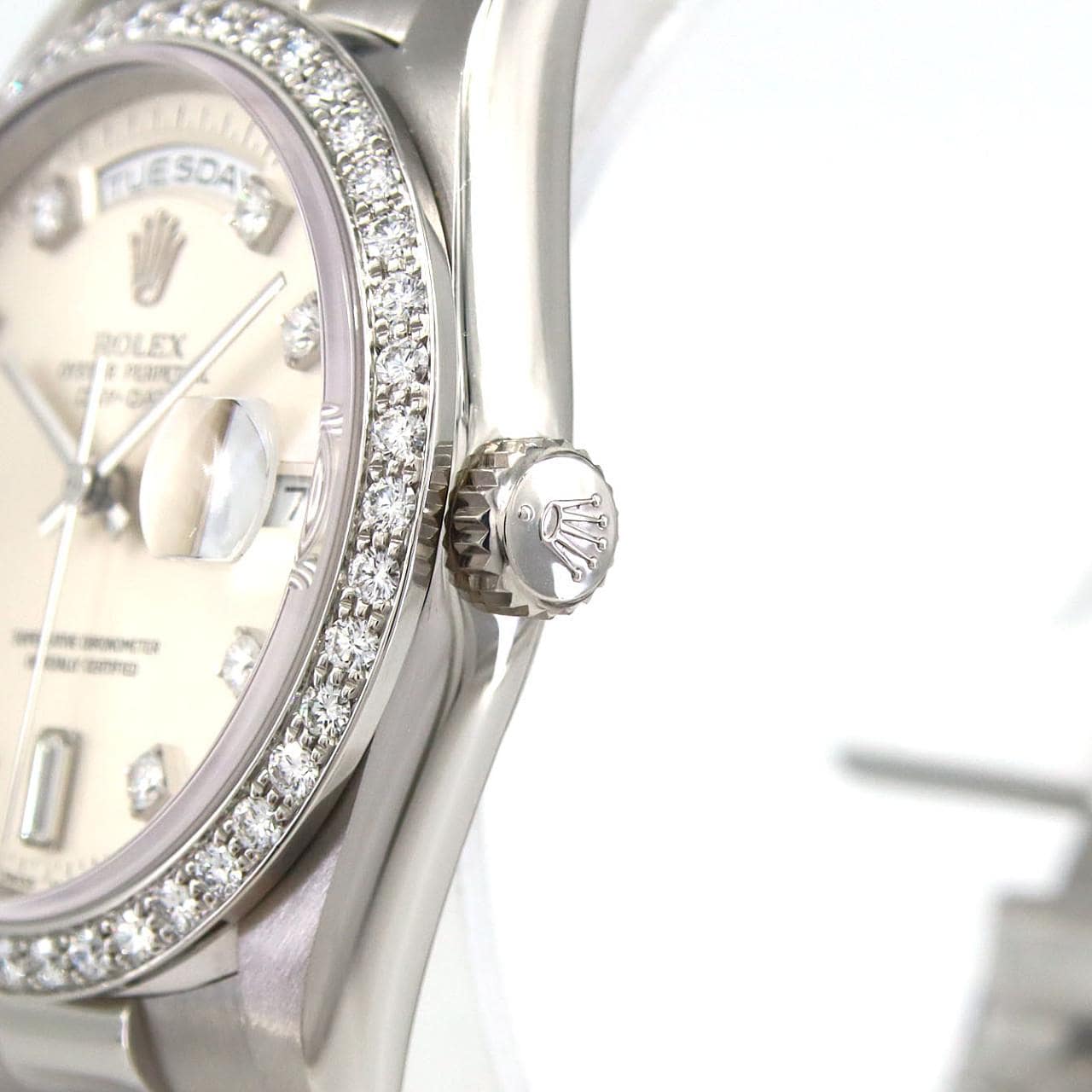 ロレックス デイデイト 18346A. PT 自動巻 X番