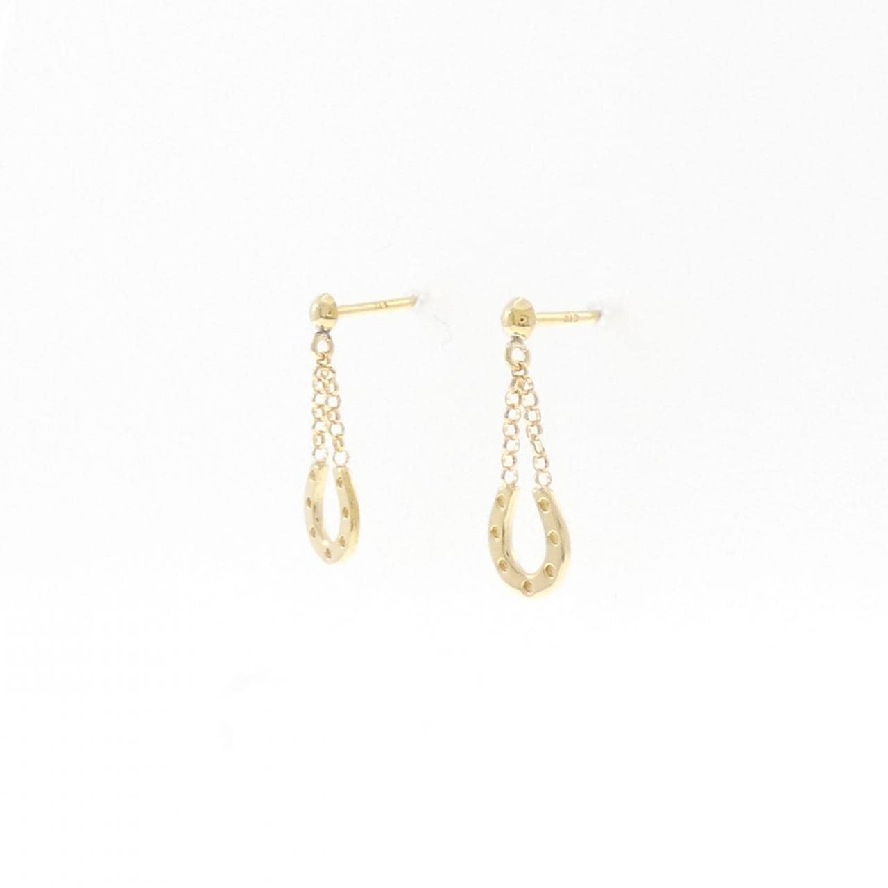 K18YG ホースシュー ピアス