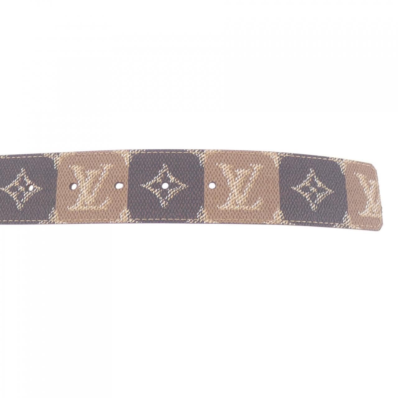 ルイヴィトン LOUIS VUITTON LVイニシャル カレッジモノグラム ヘリラージ 40MM リバーシブル M4381 BELT
