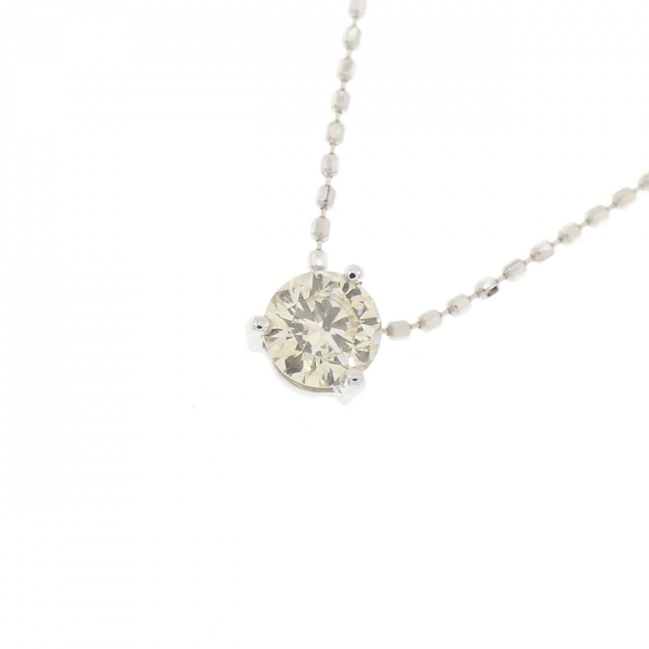 K18WG ダイヤモンド ネックレス 0.27CT