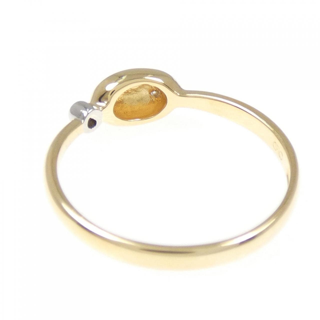 K18YG/PT900 ダイヤモンド リング 0.01CT