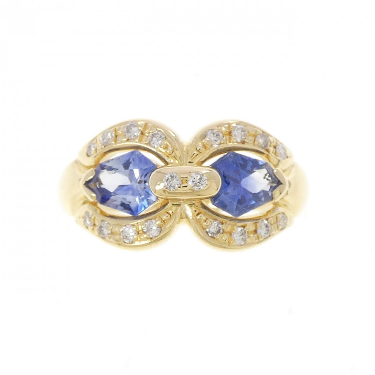 K18YG サファイヤ リング 1.04CT