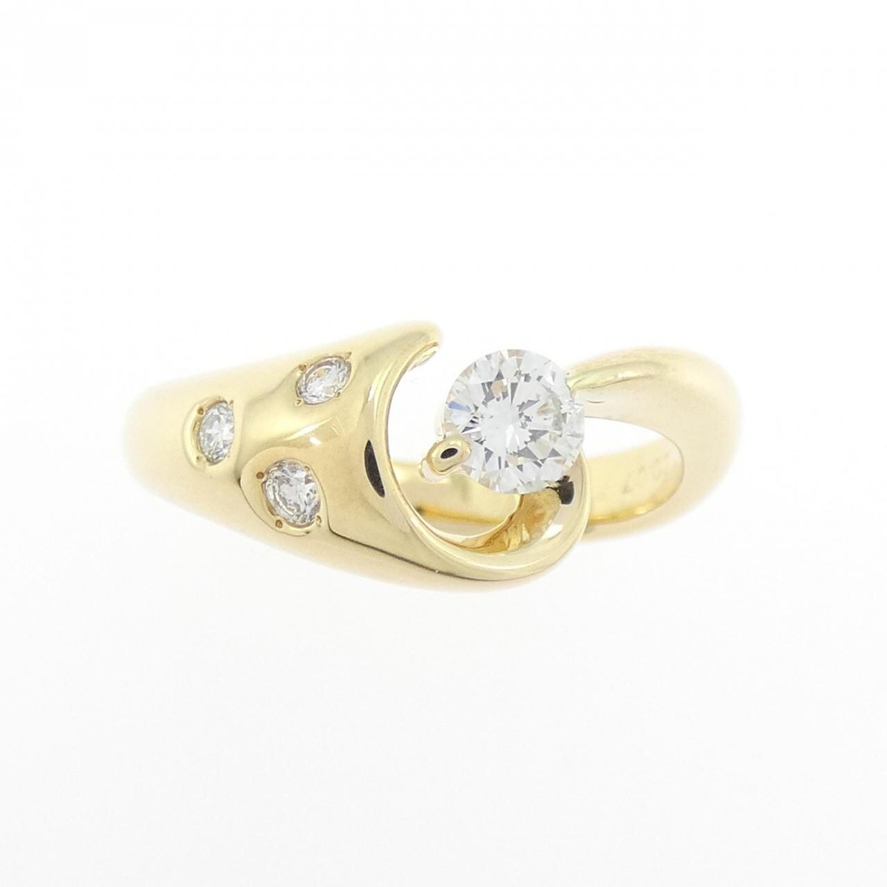 K18YG ダイヤモンド リング 0.275CT