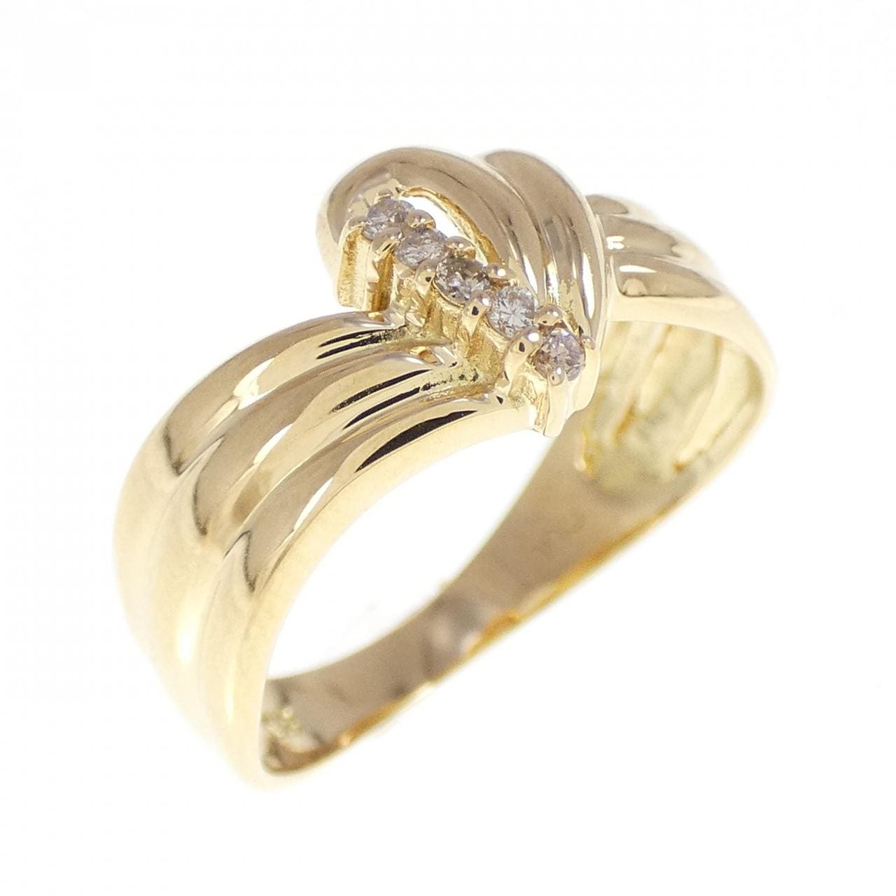 K18YG ダイヤモンド リング 0.05CT