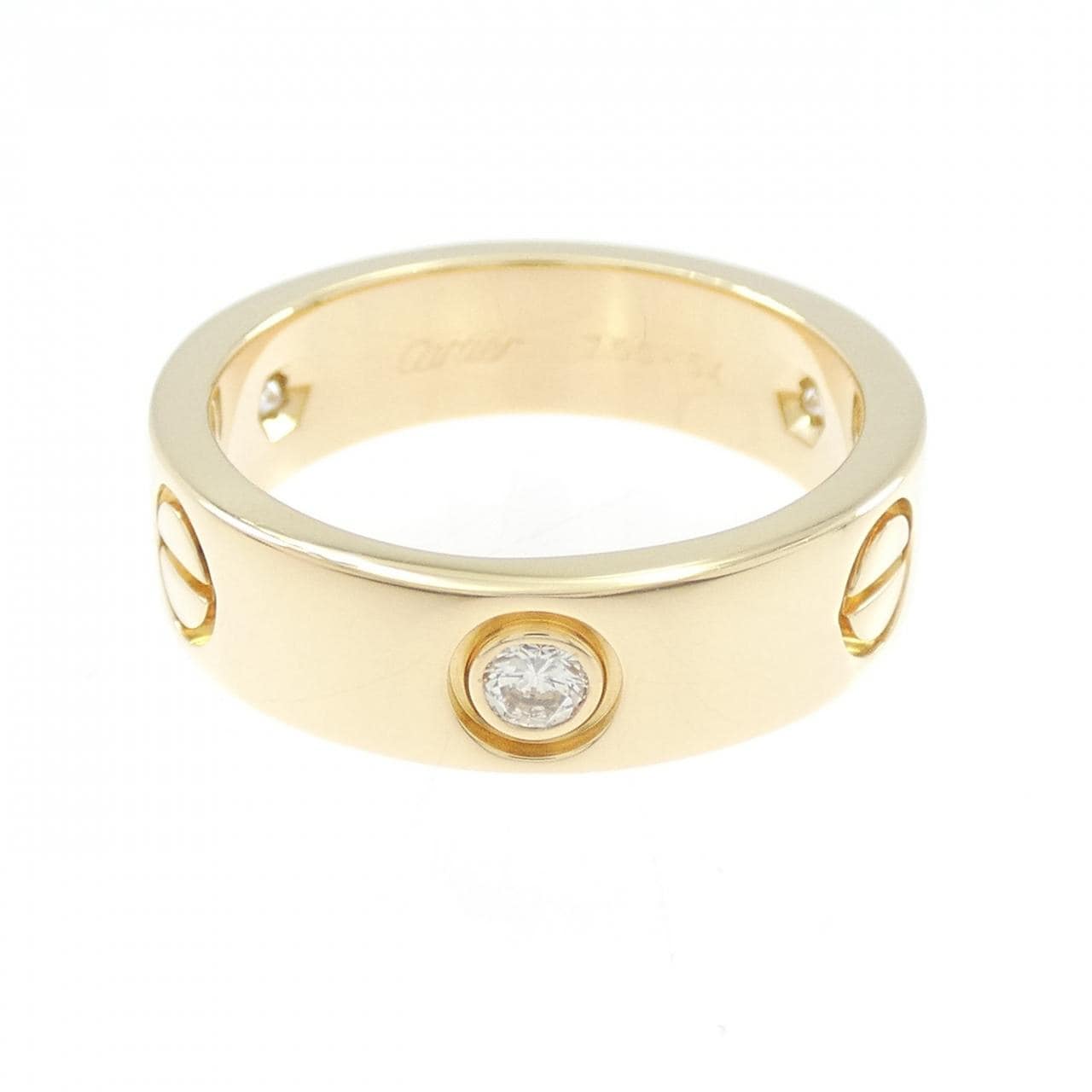 カルティエ ラブ ハーフダイヤ リング