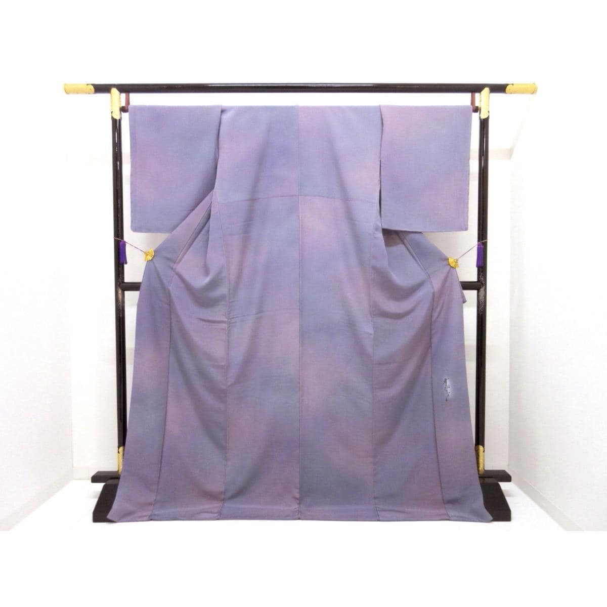 【未使用品】小紋　身幅Ｌ寸【斉藤三才】