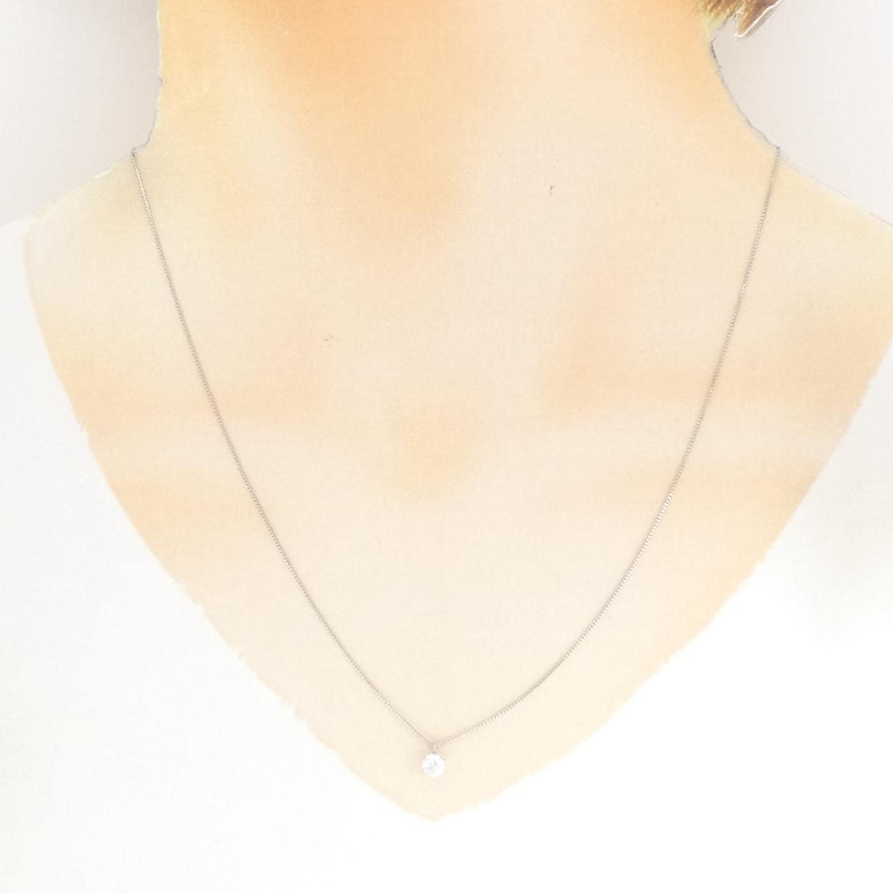 PT900/PT850 ダイヤモンド ネックレス 0.272CT F VVS1 3EXT