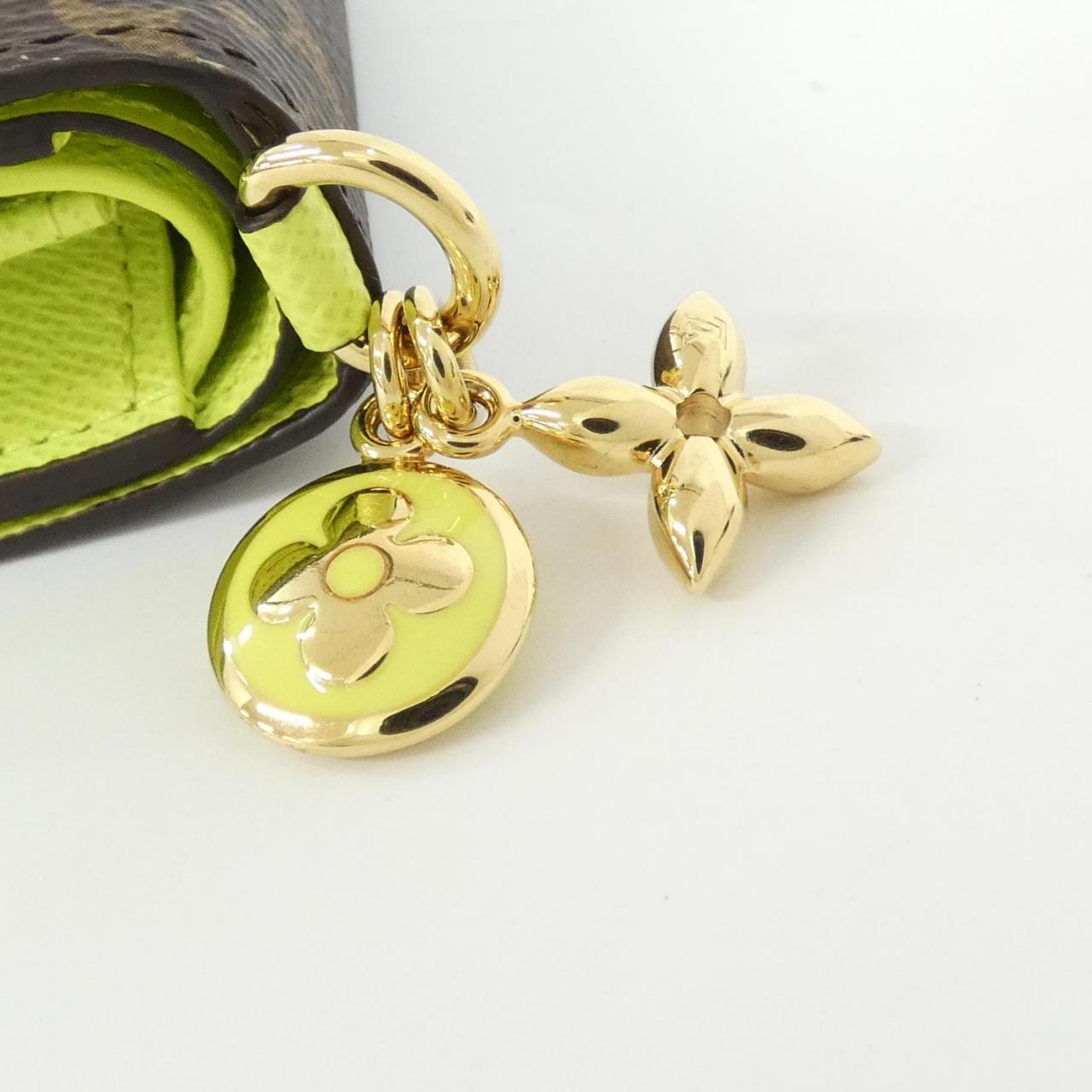 ルイヴィトン モノグラム ポケットウォレット LVチャーム M14628 財布