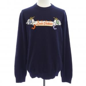ルイヴィトン LOUIS VUITTON インタルシアジャカードグラフィックカシミヤクルーネック　NIGO HMN02WDLB ニット