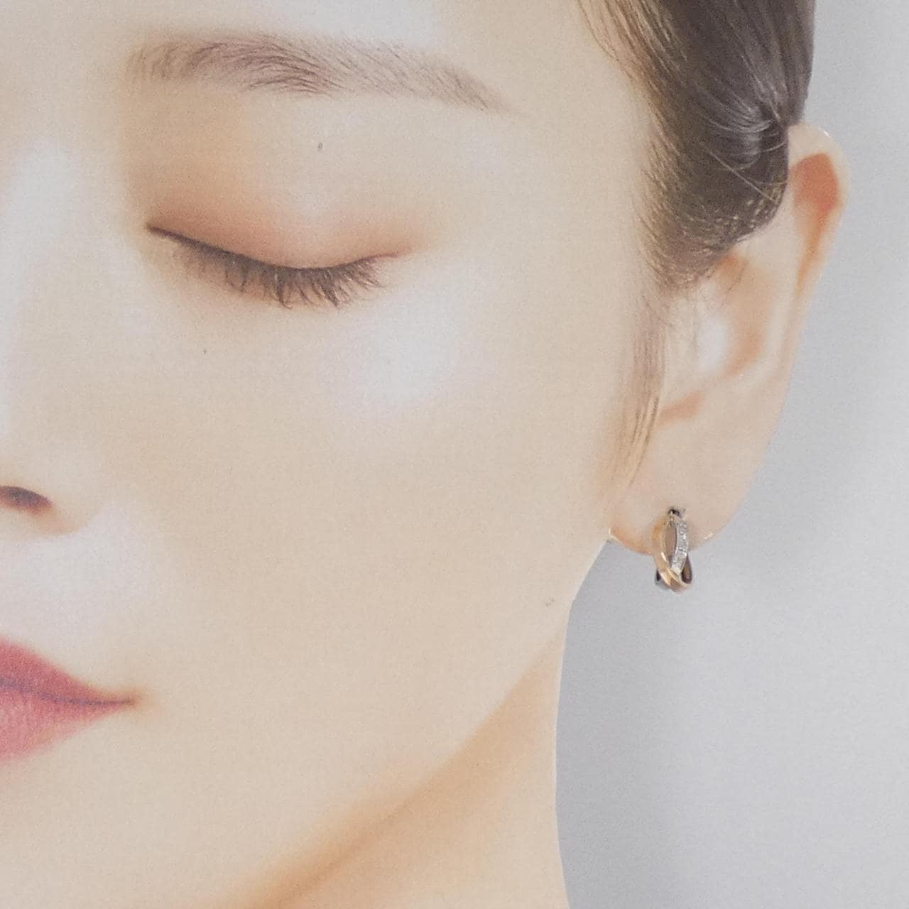 K10PG/K10WG/K14WG ダイヤモンド ピアス 0.04CT