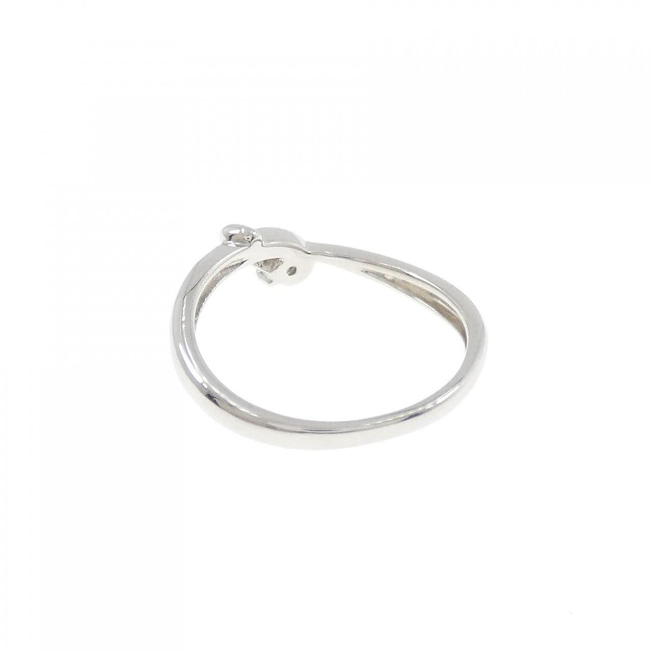 PT900 ダイヤモンド ピンキー リング 0.04CT